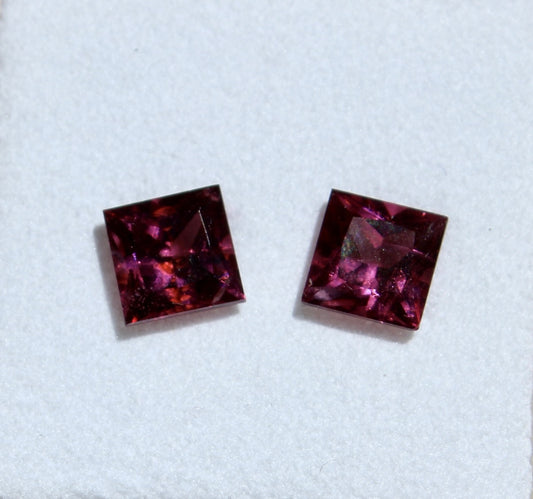 Natürliche Rhodolite (Paar) 2,15cttw